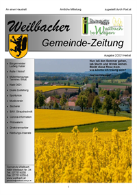 Gemeindezeitung Herbst 2021